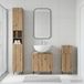 Maison Exclusive - Ensemble de meubles de salle de bain composé de 3 pièces, modèle ZWOLLE, aspect chêne artisanal