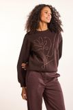 Didi Dames Sweater Heart Chocolate brown maat 36