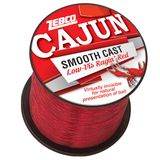 Zebco Cajun Line Smooth Cast Vislijn, Low Vis Ragin' Red