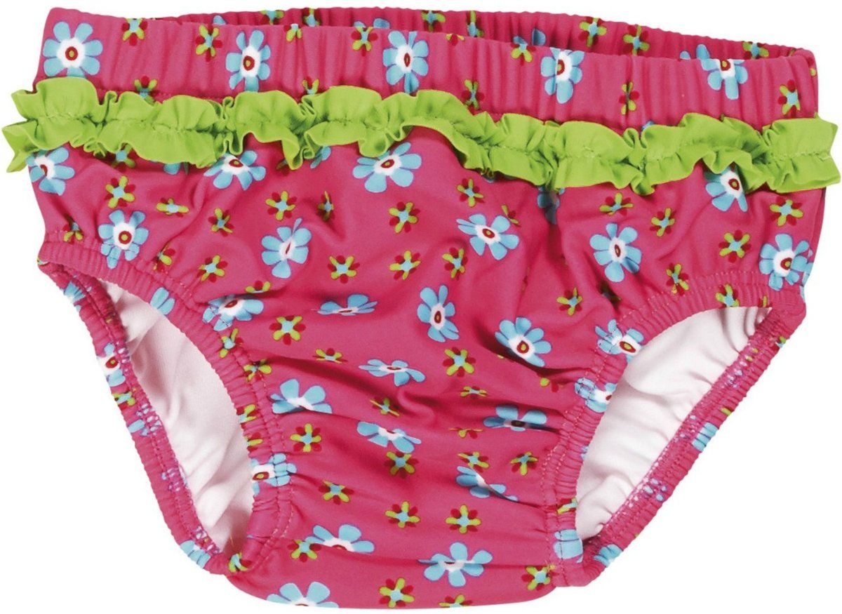 Playshoes UV herbruikbare Zwemluier Kinderen Bloem - Roze - Maat 74/80