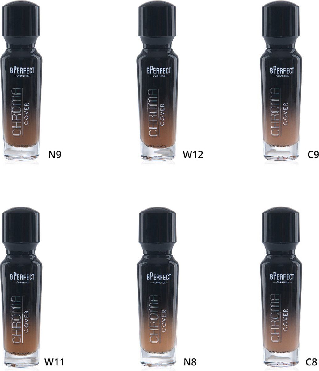 bPerfect Cosmetics - Chroma Cover Foundation - W12 - 5060907056055