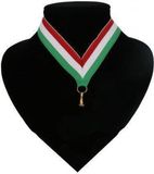 Merkloos / Sans marque Halslint Red, White and Green