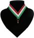 Merkloos / Sans marque Halslint Red, White and Green