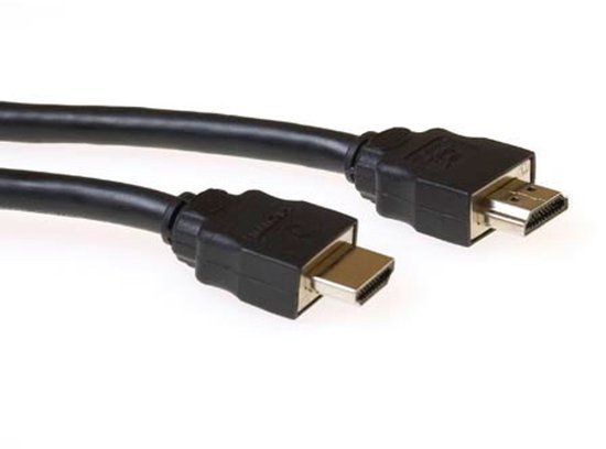 ACT AK3755 HDMI-kabel HDMI male naar HDMI male 1 m Zwart