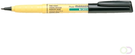 Pentel Viltstift NM10 textiel rond zwart 1mm