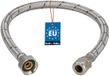 KOTARBAU® Tuyau de raccordement flexible 1/2“x3/8“ - Tuyau de raccordement pour robinetterie 50 cm - Tuyau de robinet flexible - Écrou tournant x Raccord à compression - Tuyau de raccordement sanitaire - Tuyau de raccordement tressé en acier inoxydable - Argent