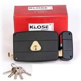 Klose Besser Serrure monopoint à tirage horizontale 140x92 mm droite 45mm 3 clés