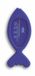 TFA Dostmann Bad water thermometer - vis - blauw - kunststof - analoog - baby en kind