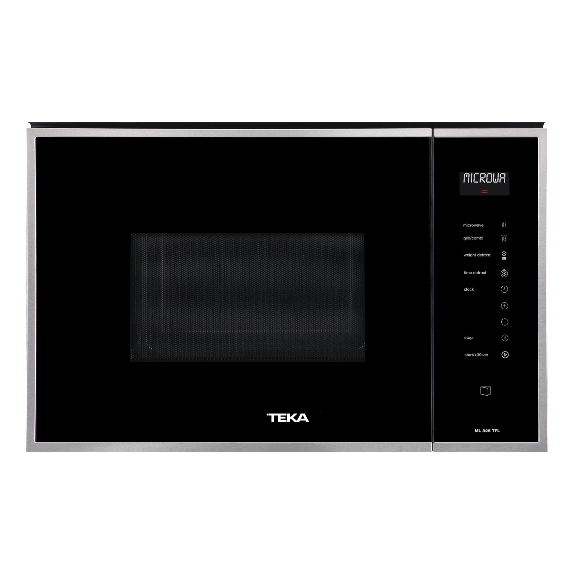 Teka ML 825 TFL Ingebouwde Grill-magnetron - 25L - 900W - Zwart/RVS
