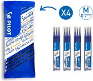 Pilot Uitwisbare Inkt Navullingen voor FriXion - 0,7mm - 4 sets van 3 - Blauw