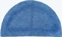 Homescapes Tapis de bain semi-circulaire, 100% coton, bleu, 50x80 cm