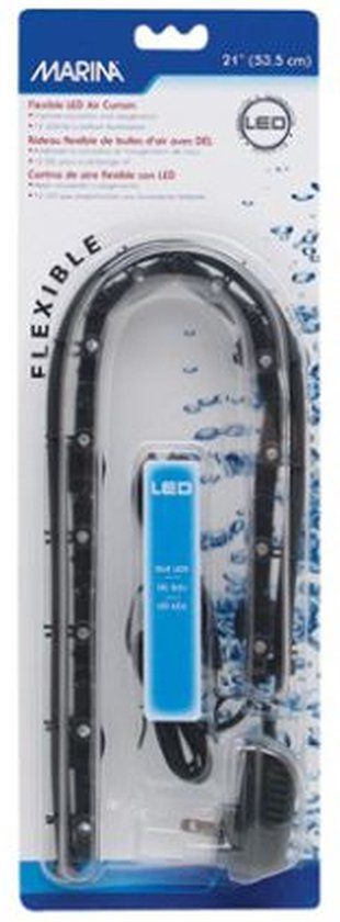 Marina Flexibel LED-luchtgordijn in blauw, 53,5 cm