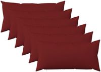 vidaXL Kussensloop HEERLEN Wijnrood Katoensatijn 40 x 70 cm (6 stuks)