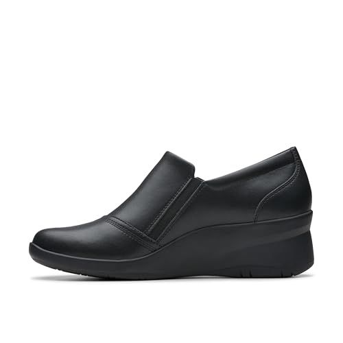 Clarks Suttyn Zip Mocassin Dames Zwart Leder 37 EU