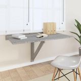 Merkloos VidaXL Wandtafel inklapbaar 100x60x56 cm bewerkt hout grijs sonoma