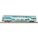 Piko H0 53109 – Voiture à deux niveaux DBmq 776 – Vert menthe – DR