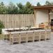 Maison Exclusive - Ensemble de jardin, 13 pièces, avec coussins, beige, en polyrotin