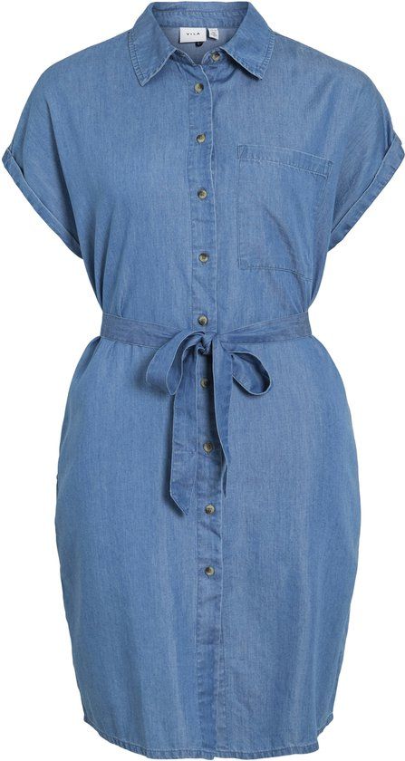 VILA VINORI S/S SHIRT DRESS NOOS Dames Mini jurken
