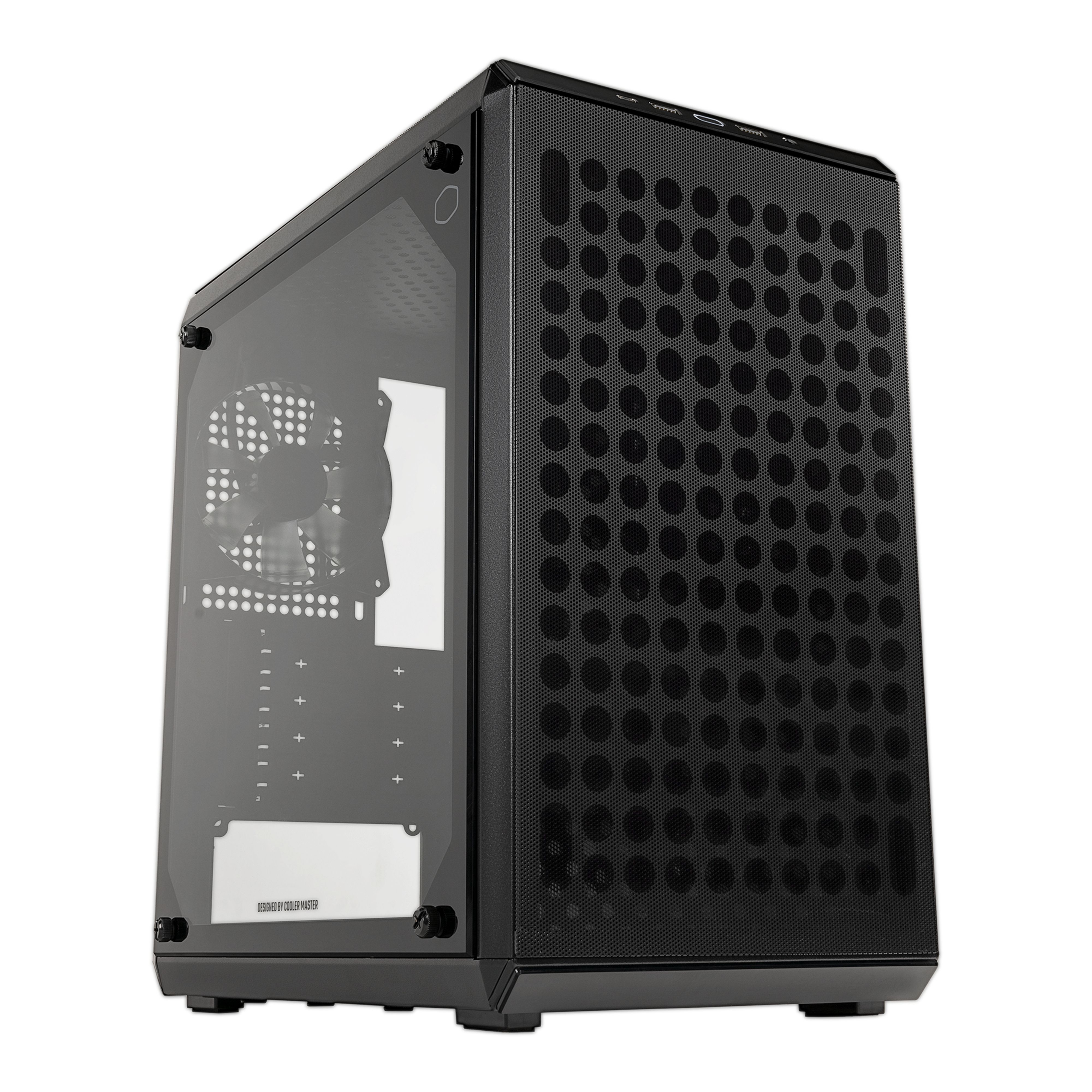 Cooler Master Q300L V2 Mini Tower PC Case - Black/Transparent