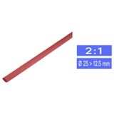 TRU COMPONENTS 1225456 Krimpkous zonder lijm Rood 25 mm 12.50 mm Krimpverhouding:2:1 per meter