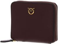 PINKO Taylor Zip Around Wallet Burgundy Wine - Antique Gold
