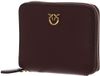 PINKO Taylor Zip Around Wallet Burgundy Wine - Antique Gold