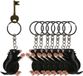Merkloos / Sans marque Cornelissen Natierliche Geschenke Gmbh Houten mol sleutelhanger - 8x stuks - 5 cm - Dieren cadeau artikelen - Mollen/Molletjes