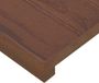 vidaXL - Raamprofielen - 2 stuks - Donkerbruin - 110 x 20 x 2 cm
