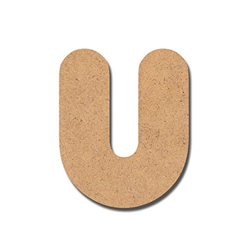 Detalles Infantiles - Houten letter - Knutselen - 7 cm - U