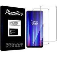 Phonillico® OnePlus Nord CE 2 5G Screen Protector Glass Film [Pack 2]