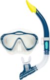 Waimea Duikbril met Snorkel - Kinderen - Blauw - Lens Gehard Glas