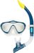 Waimea Duikbril met Snorkel - Kinderen - Blauw - Lens Gehard Glas