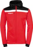 Uhlsport Offense 23 Trainingsjack Kinderen Rood / Zwart / Wit Maat 164