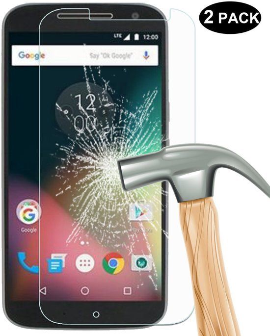 Meeskees24 2 Stuks Pack Moto G5 Glazen tempered glass / screen protector 2.5D 9H 0.3mm