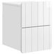 vidaXL Muurbevestigde Nachttafel Hoogglans Wit 33 x 34,5 x 43 cm