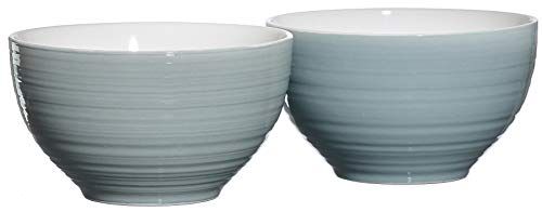 RITZENHOFF & BREKER Mueslikommen set Suomi, 2-delig, grijs-blauw, porselein