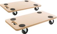 AREBOS 2x Meubelroller - Meubeltransporter - Transporthulp - Meubelverplaatser - Meubelglijders - 200 kg