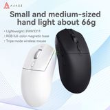 AJAZZ AJ139 V2 MC Gaming Muis Ambidextrous RF Wireless + Bluetooth + USB Type-C Optisch 12000 DPI Wit