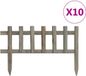 vidaXL Gazonranden 10 st 4,4 m vurenhout