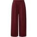 s.Oliver Culotte pour femme - Taille mi-haute, jambe large, popeline, uni, avec plis et poches