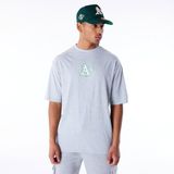 New Era Mlb World Series Oakland Athletics T-shirt Korte Mouwen Grijs S