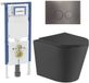 Geberit QeramiQ Dely Toiletset - Noir mat