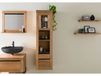 MONTREUX Commode de salle de bain 44x35x159 en bois de chêne lombard huilé naturel #58
