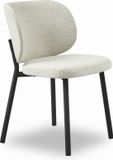Giga Living Eetkamerstoel Swan Off White Bouclé