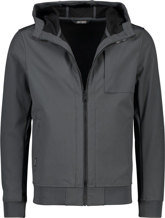 Airforce tussenjas donkergrijs Softshell - 3XL