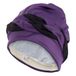 Fashy Exclusieve stoffen badmuts, tweekleurig lila-zwart, met foliebinnenkap en koorddetail, 100% polyester