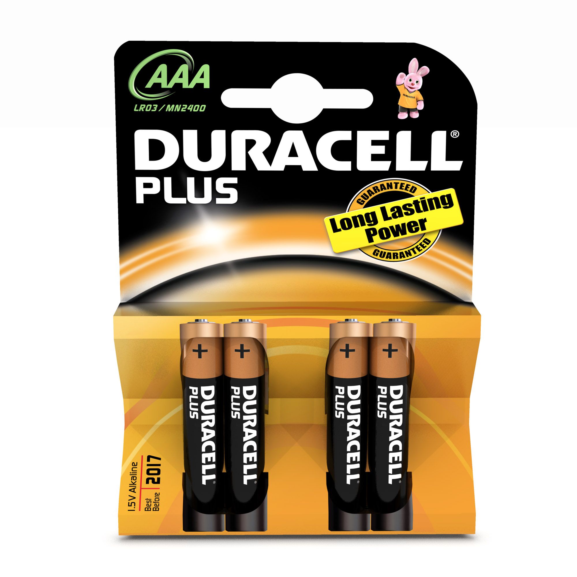 Duracell AAA Plus Alkaline Batterijen - 4 Stuks