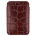Selencia Croco Pashouder geschikt voor MagSafe - Wallet Kaarthouder - Burgundy
