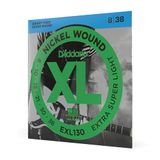 D'Addario XL Nickel EXL130 Elektrische Gitaarsnaren Extra Super Light 08-38