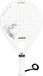 VirtuFit Padel Racket - Blanc - Noir - Rond - Débutant - Fibre de verre - 365g
